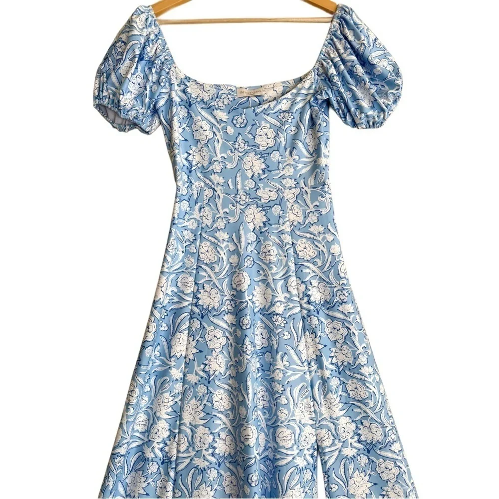 SMITH & QUINN Flowy Stretchy Floral Romantic Feminine Elizabeth Maxi Dress Sz XS - Picture 8 of 11